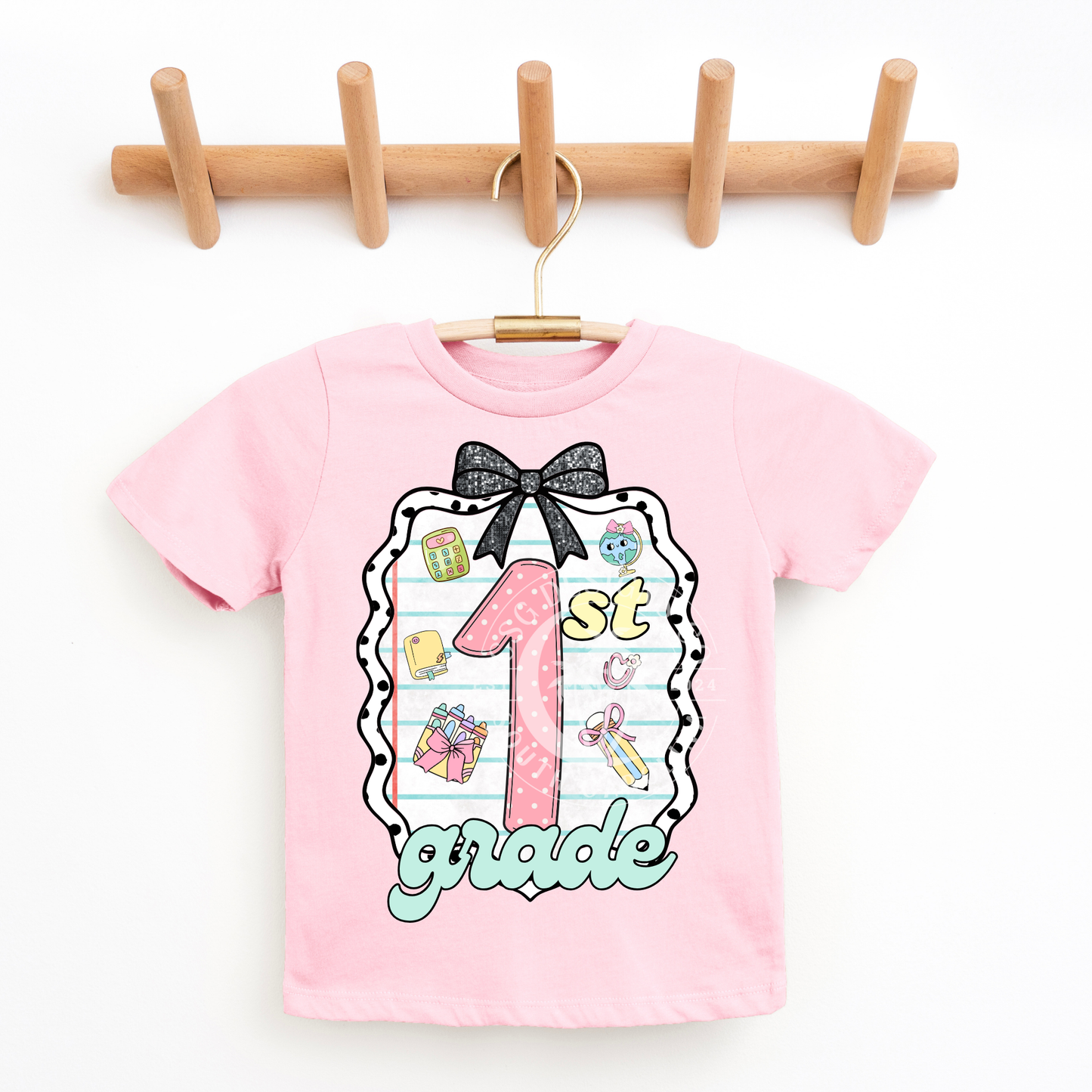 1st Grade Coquette Frame-PNG