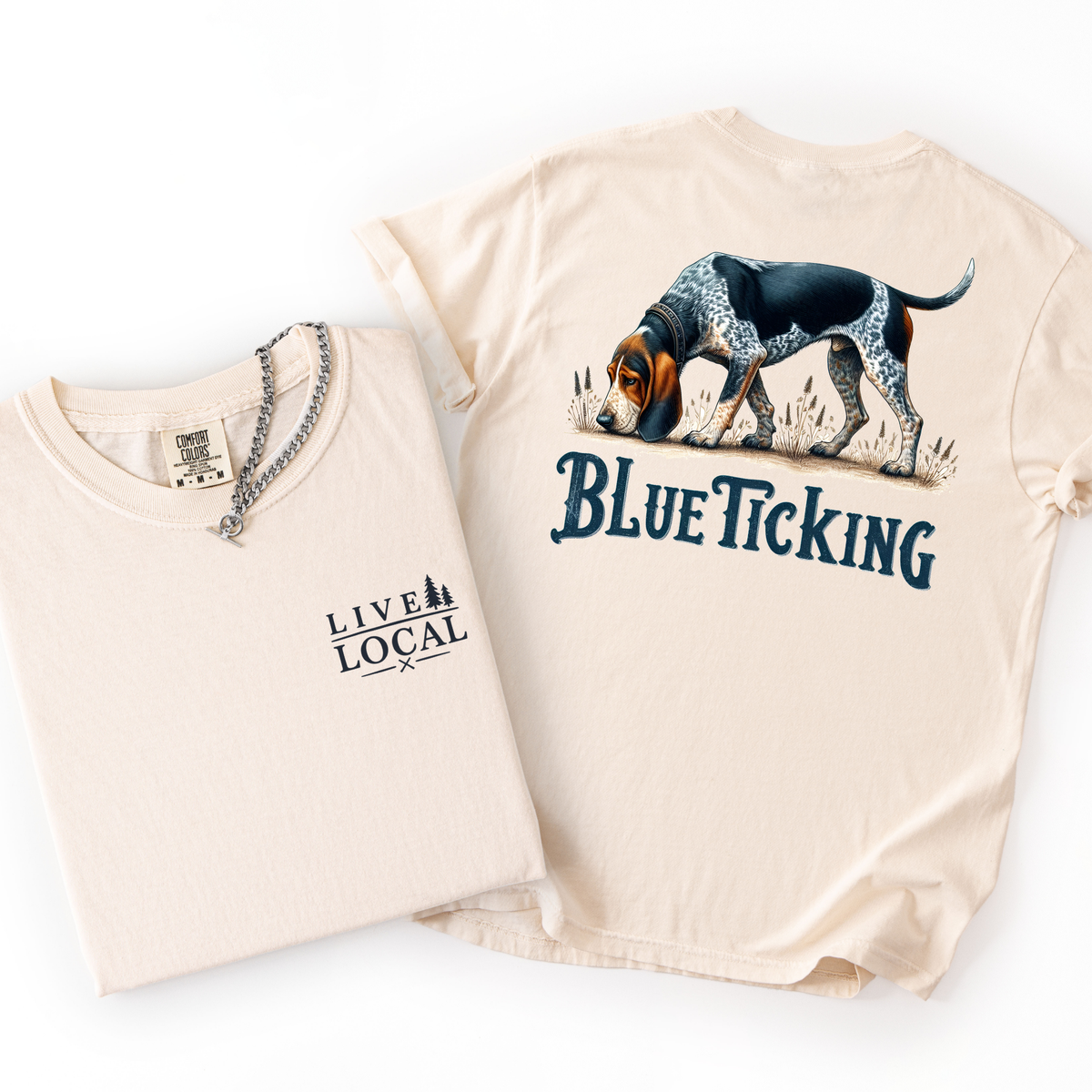 Blue Ticking-Men's Graphic Tee