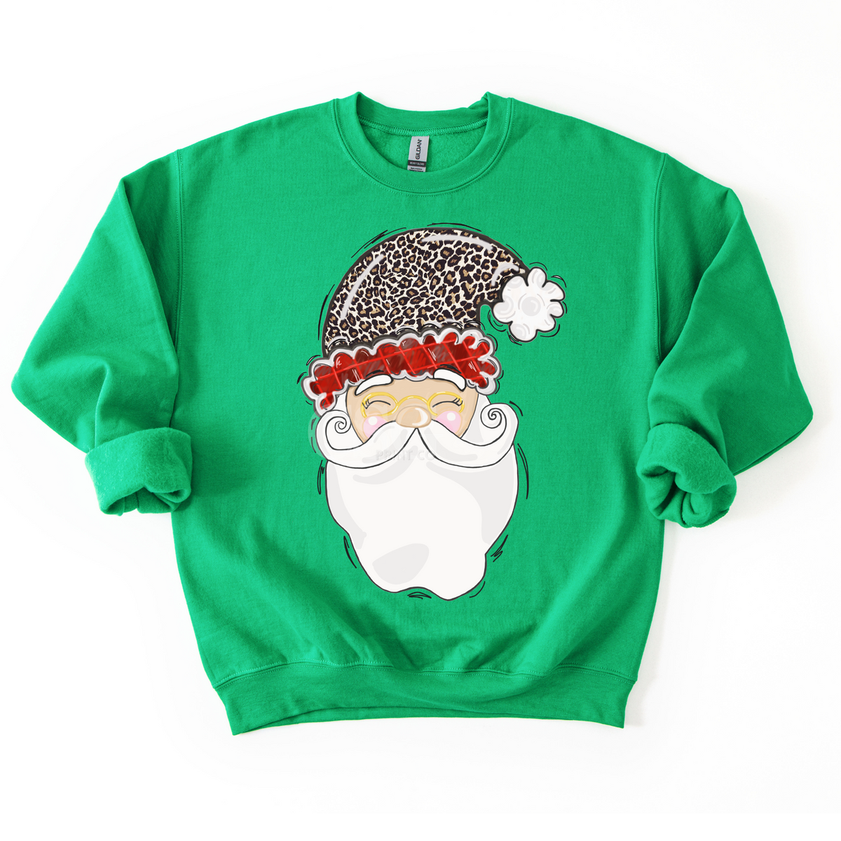 Leopard Hat Santa