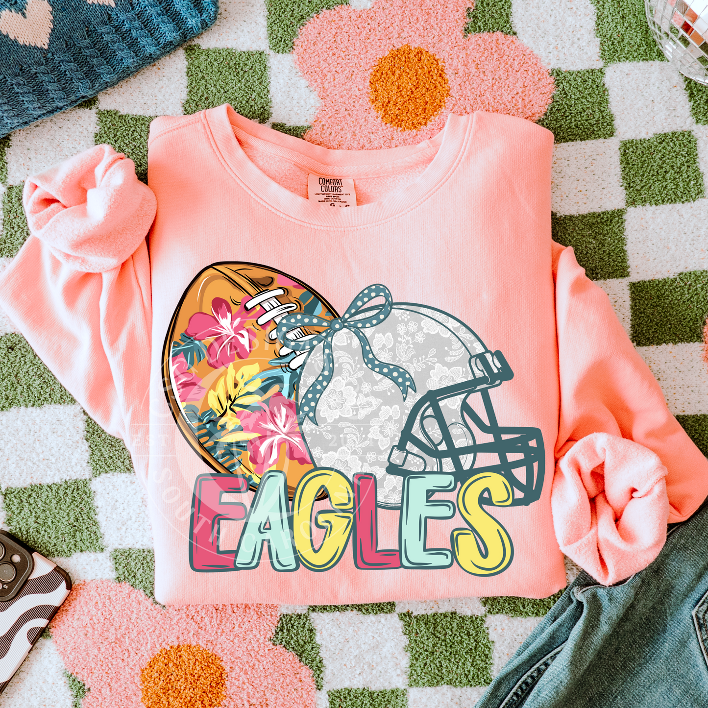 Eagles-Floral Football Mascot