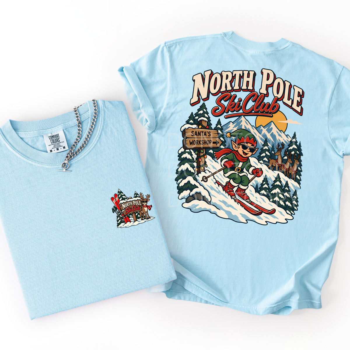 North Pole Ski Club- Vintage Tee