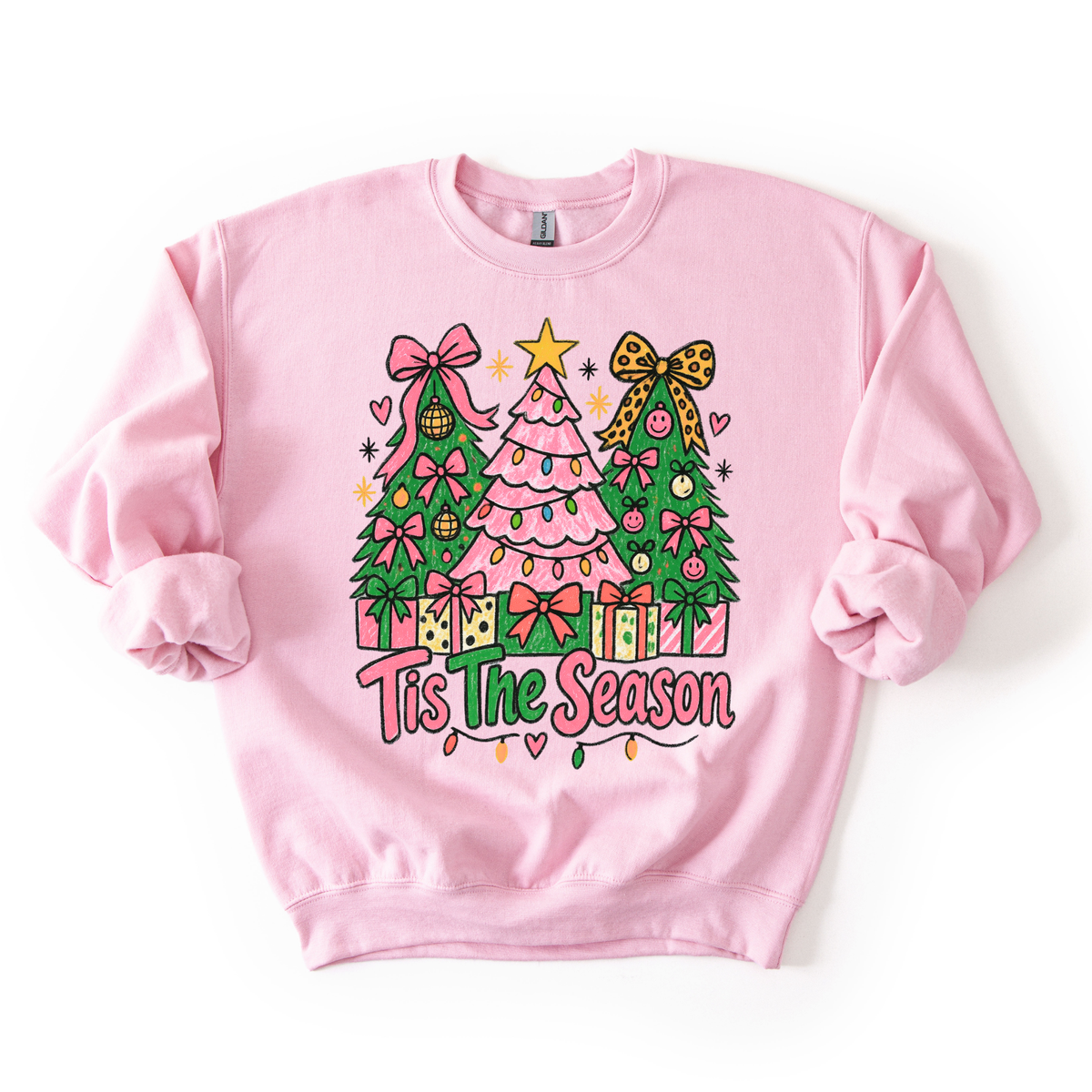 Tis The Season Doodle Trees- Sweatshirt
