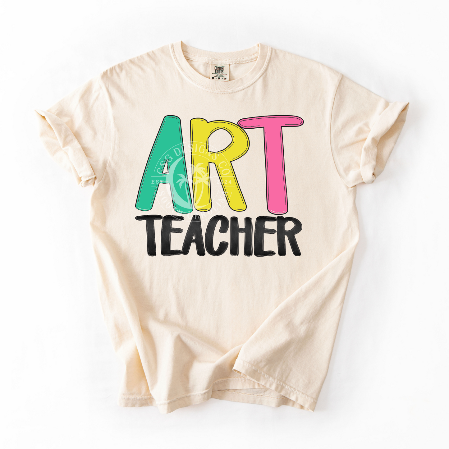 ART TEACHER- NEON- PNG
