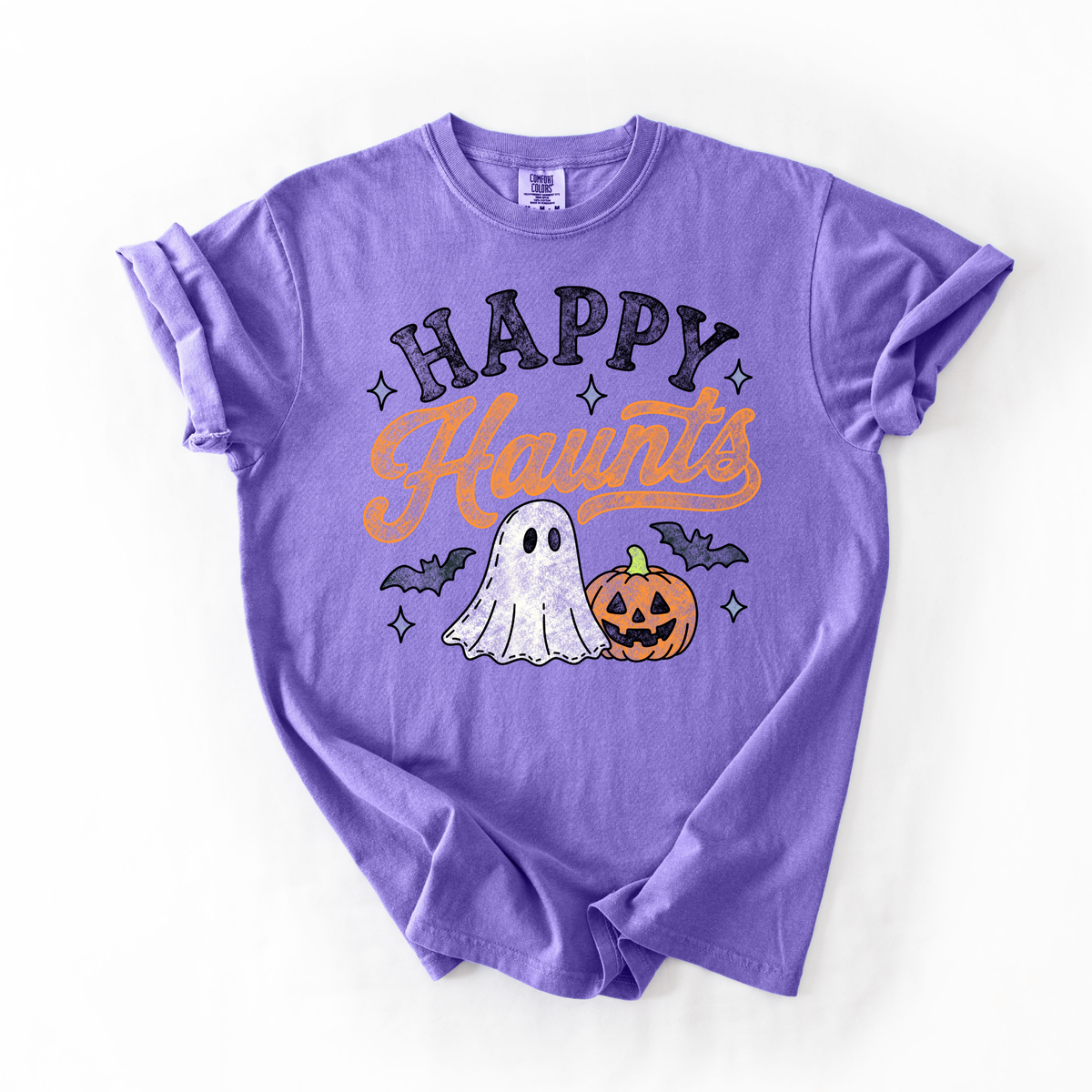 Happy Haunts- Retro Women's Halloween Tee
