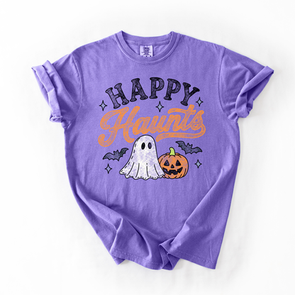 Happy Haunts- Retro Women's Halloween Tee