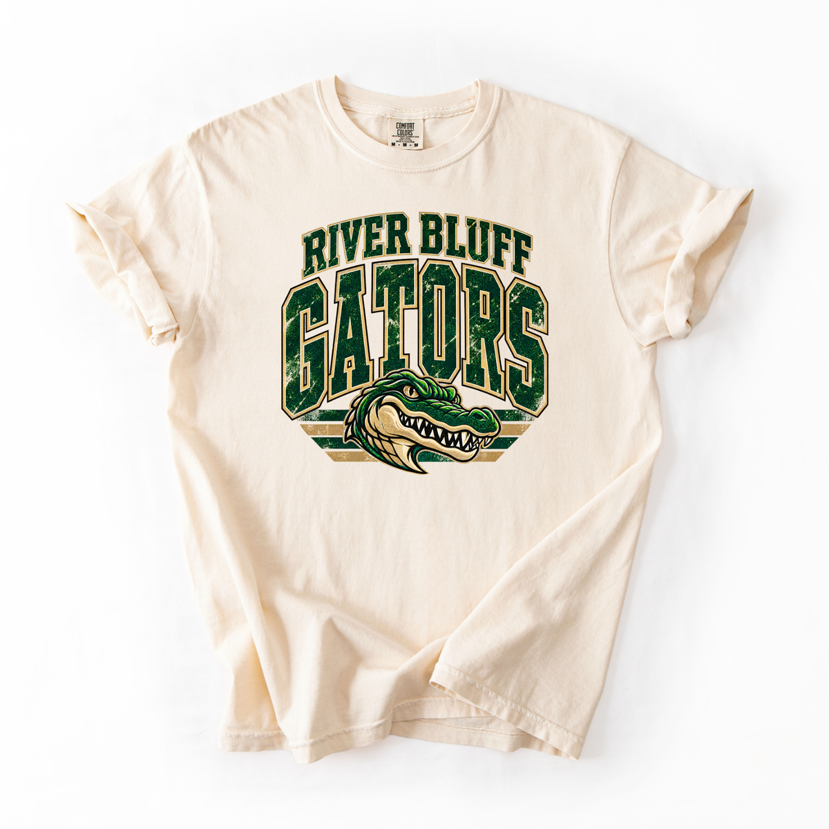 River Bluff Vintage Mascot Comfort Colors Tee- YOUTH & ADULT