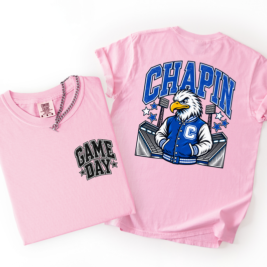 Chapin Football Mascot Comfort Colors Tee- YOUTH & ADULT