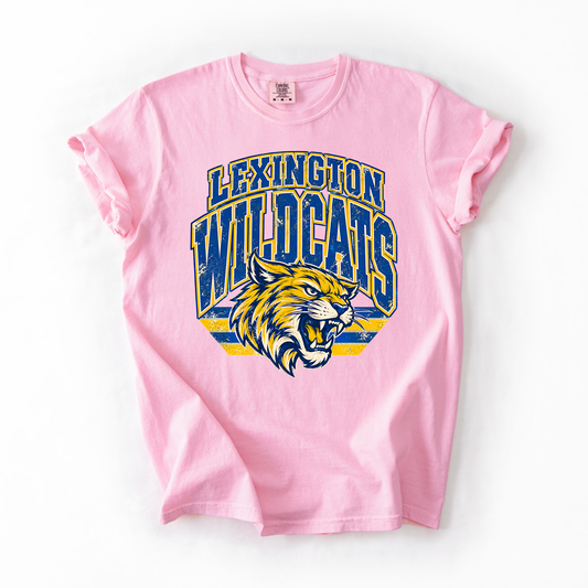 Lexington Vintage Mascot Comfort Colors Tee- YOUTH & ADULT