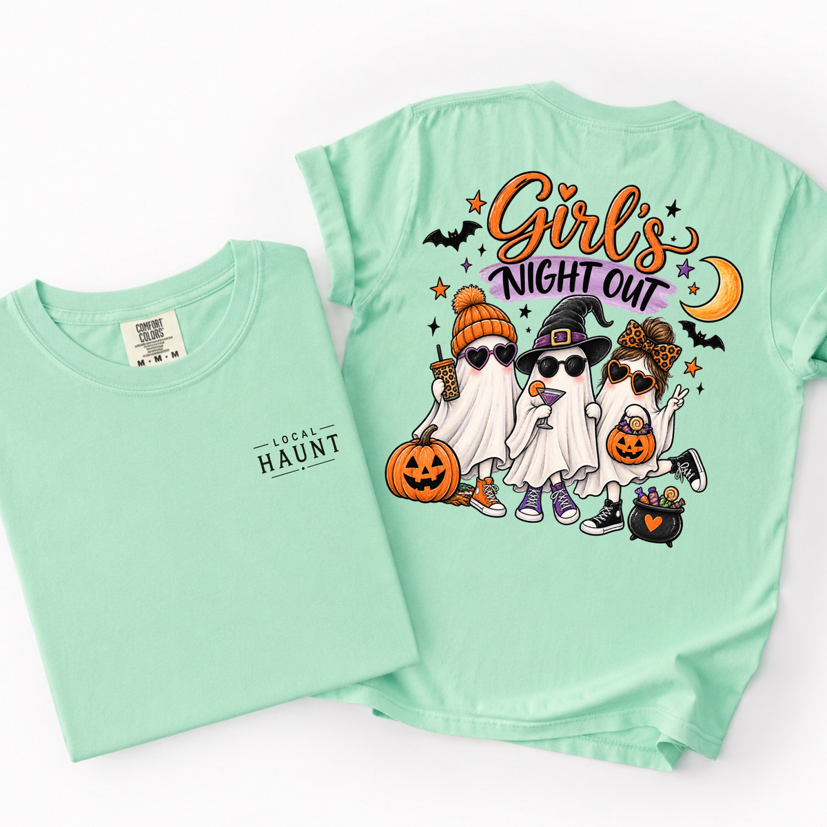 Ghost Girls Night Out- Pocket Back Tee