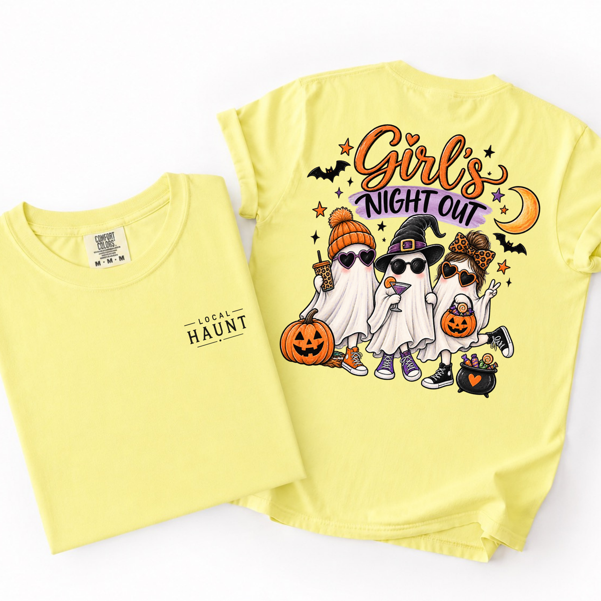 Ghost Girls Night Out- Pocket Back Tee