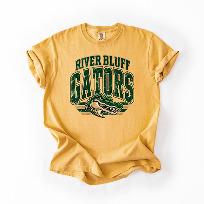 River Bluff Vintage Mascot Comfort Colors Tee- YOUTH & ADULT
