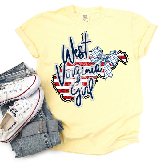 West Virginia Girl- Patriotic State-PNG