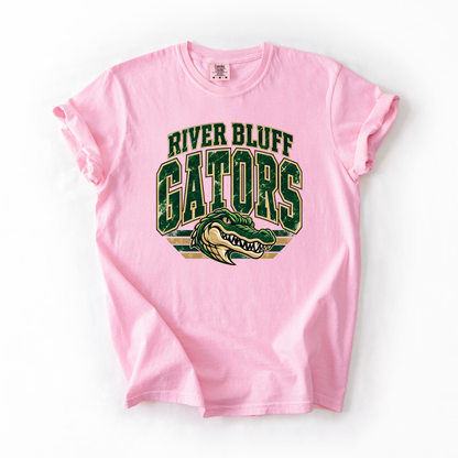River Bluff Vintage Mascot Comfort Colors Tee- YOUTH & ADULT