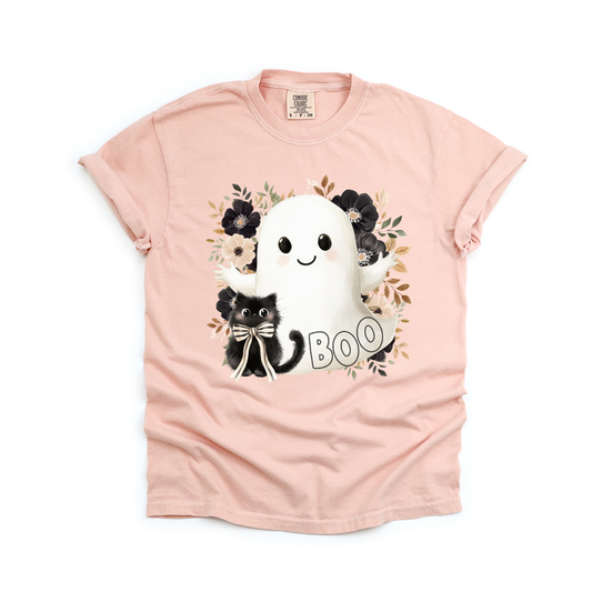 Boo Ghost- Preppy Halloween Women's Tshirt