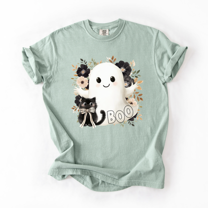 Boo Ghost- Preppy Halloween Women's Tshirt