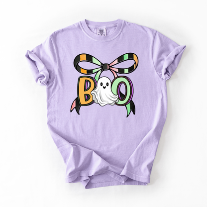 Boo Bow- Preppy Retro Halloween Graphic Tee