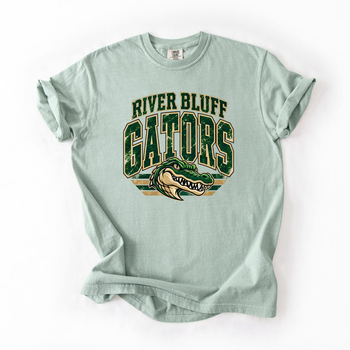 River Bluff Vintage Mascot Comfort Colors Tee- YOUTH & ADULT