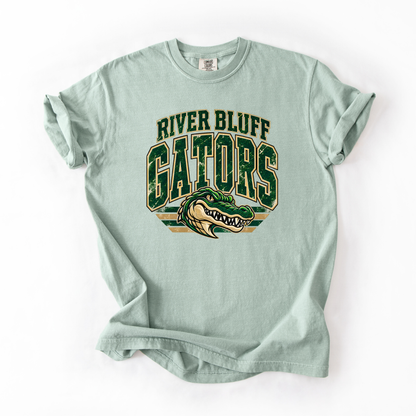 River Bluff Vintage Mascot Comfort Colors Tee- YOUTH & ADULT
