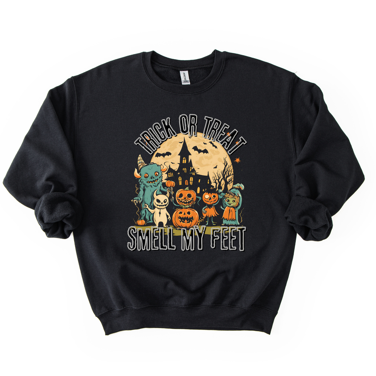Vintage Trick Or Treat Smell My Feet Halloween Sweatshirt