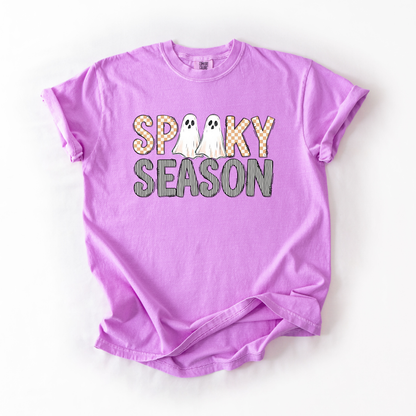 Retro Spooky Season- Halloween Graphic Cotton Tshirt