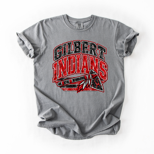Gilbert Vintage Mascot Comfort Colors Tee- YOUTH & ADULT