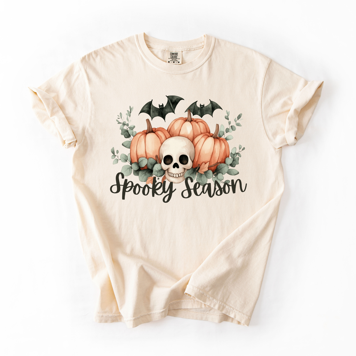 Spooky Season- Skull- Cotton Halloween Printed Tee