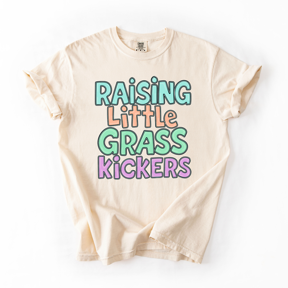 Raising Little Grass Kickers- Soccer Mom Humor Tshirt