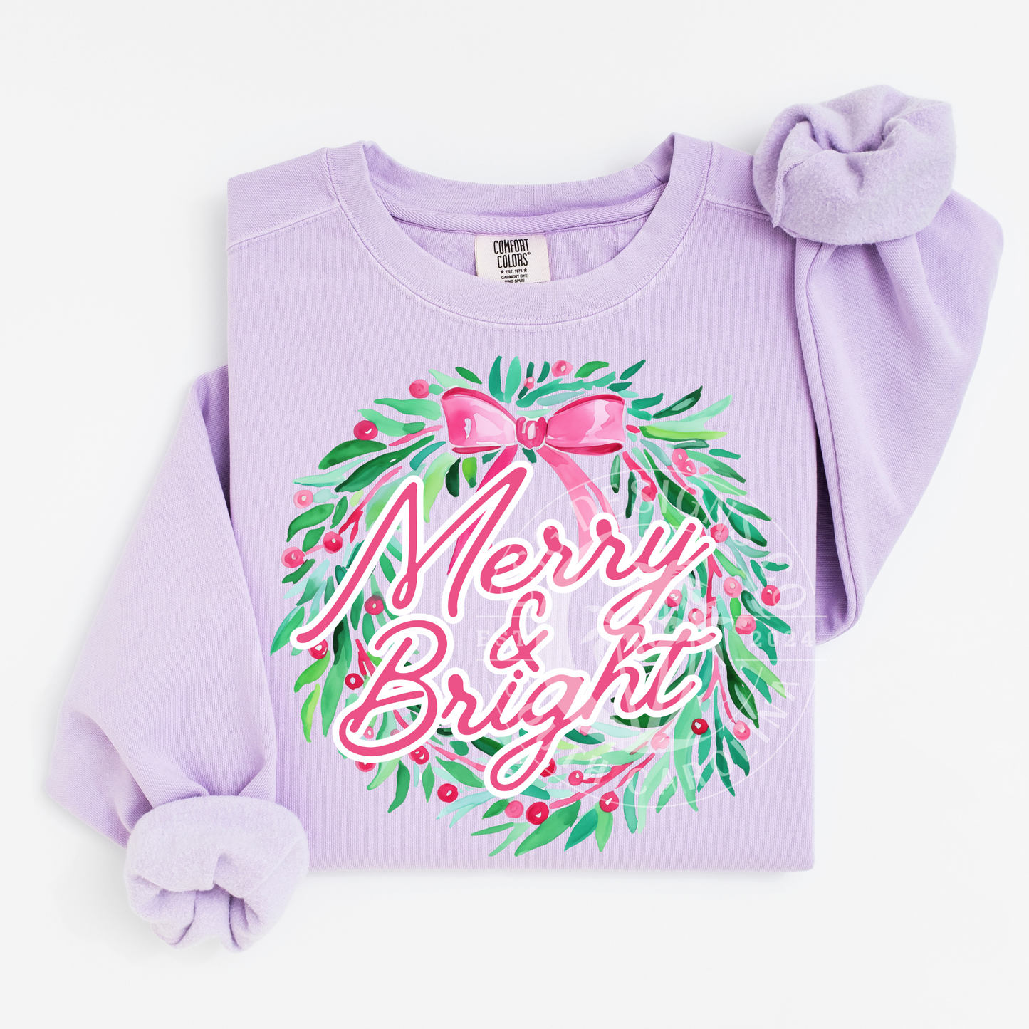 Merry Bright Wreath-PNG
