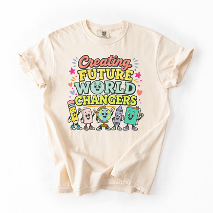 Creating Future World Changers- Teacher Doodle Tee