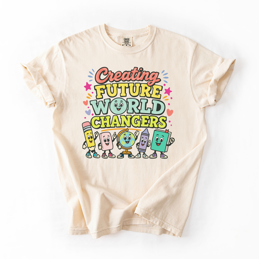 Creating Future World Changers- Teacher Doodle Tee