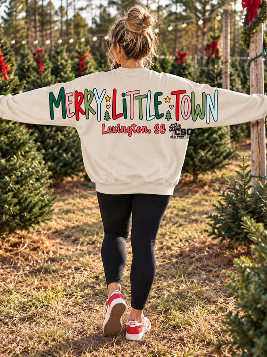 Merry Little Town Christmas Women's Sweatshirt