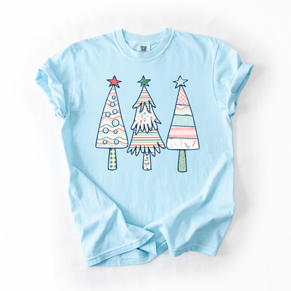 Whimsy Christmas Tree Printed Women's Tee