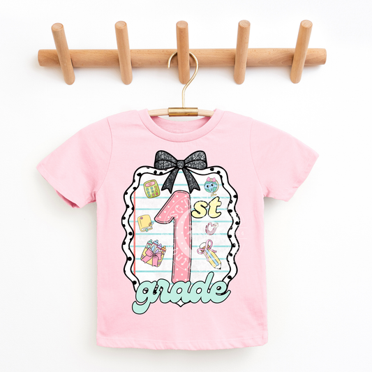 1st Grade Coquette Frame-PNG