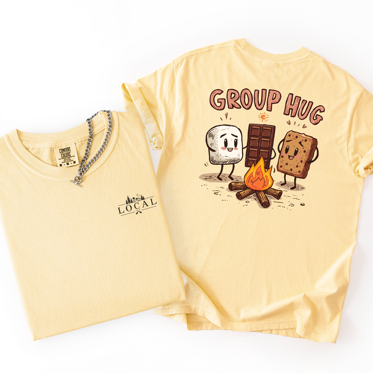 Group Hug- Humor Smores Campfire Camping Tshirt
