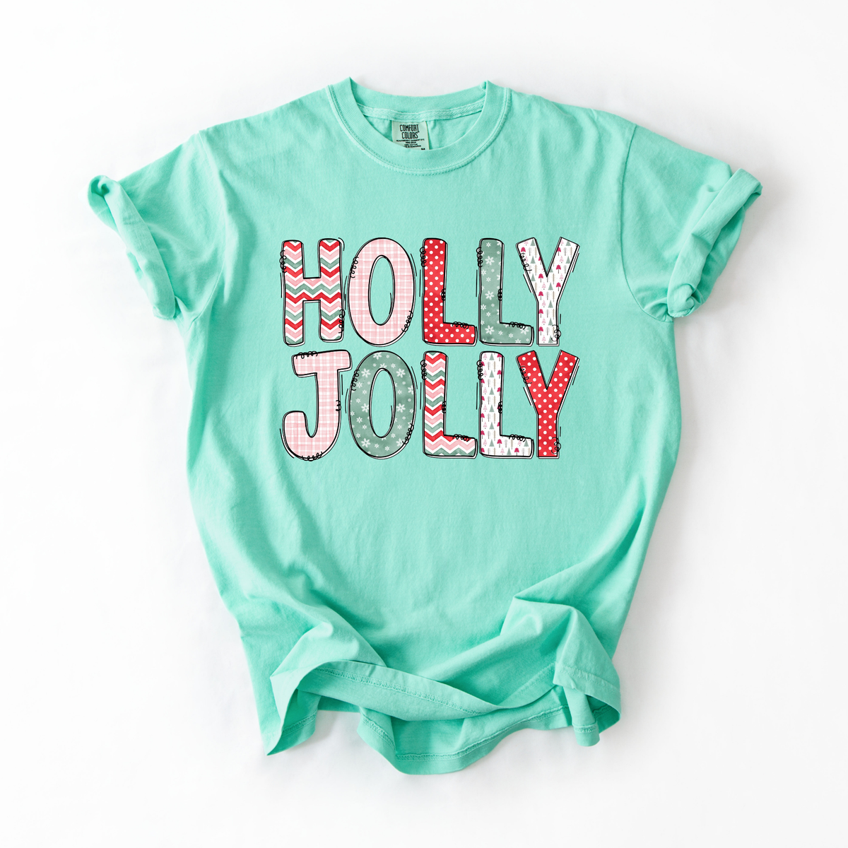 Holly Jolly Doodle- Women's Printed Graphic Tee