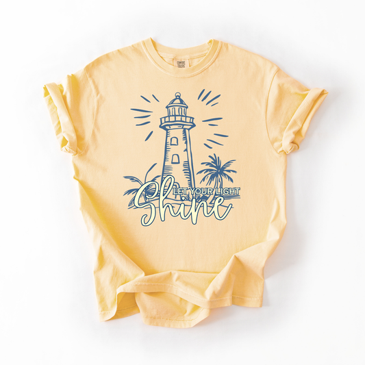 Let Your Light Shine- Lighthouse Beach Tshirt