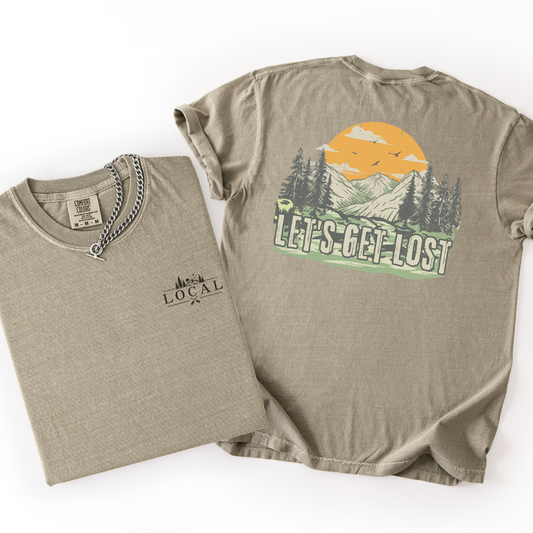 Let's Get Lost- Vintage Camping Hike Tshirt