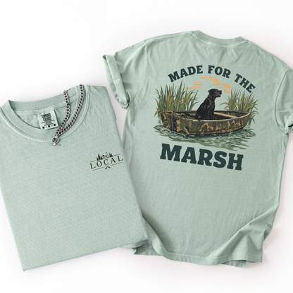 Made For The Marsh- Men's Duck Hunting Camp Tshirt