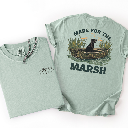Made For The Marsh- Men's Duck Hunting Camp Tshirt