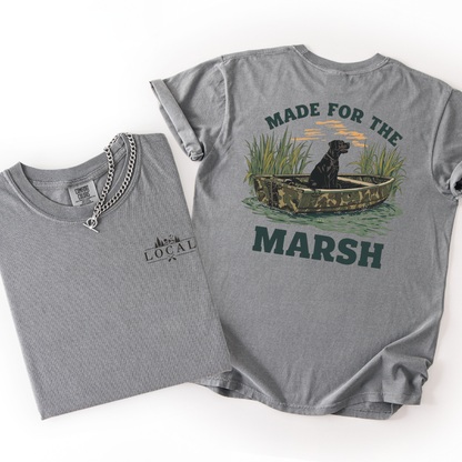 Made For The Marsh- Men's Duck Hunting Camp Tshirt