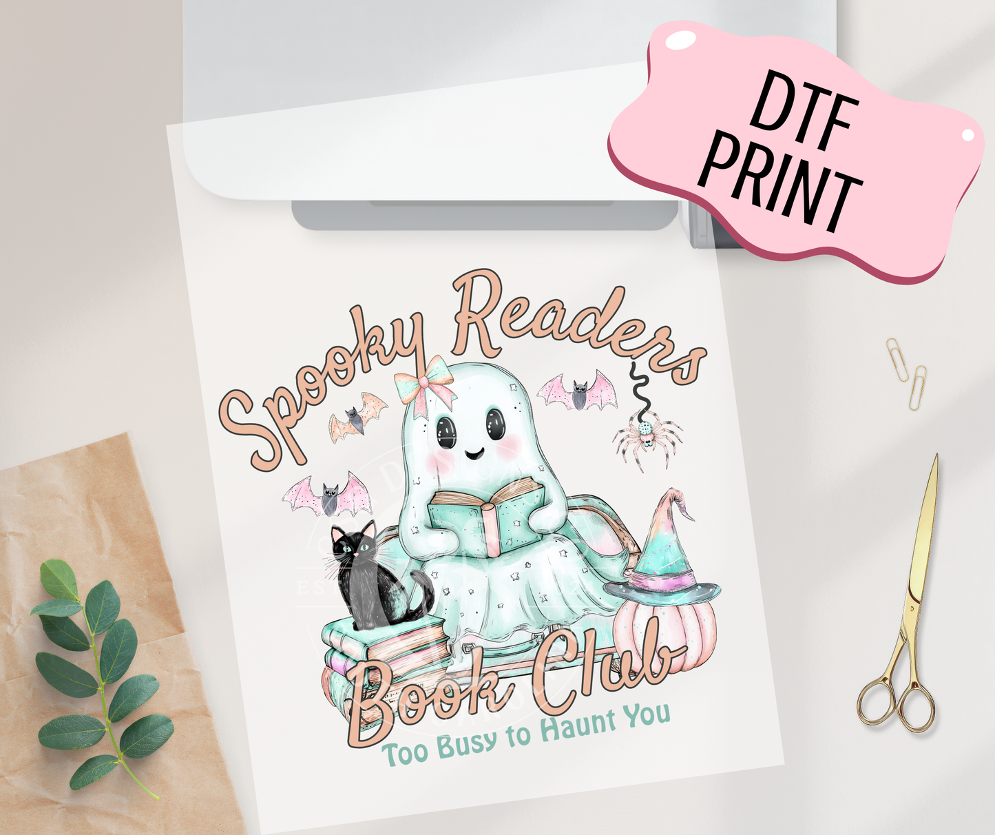 Spooky Readers Club- DTF Print