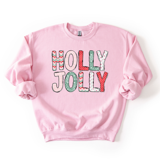 Holly Jolly Doodle Christmas Sweatshirt