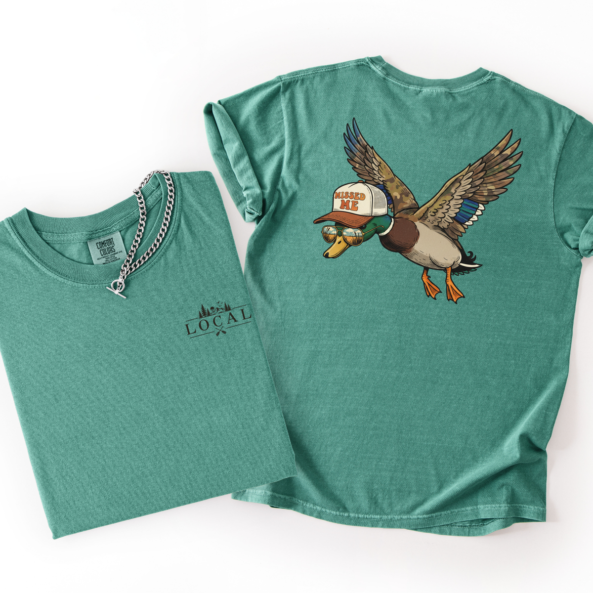 Missed Me- Men's Duck Hunter Southern Lifestyle Tee