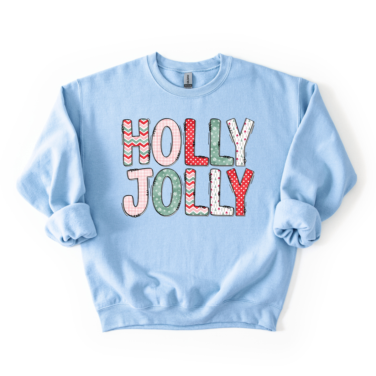 Holly Jolly Doodle Christmas Sweatshirt