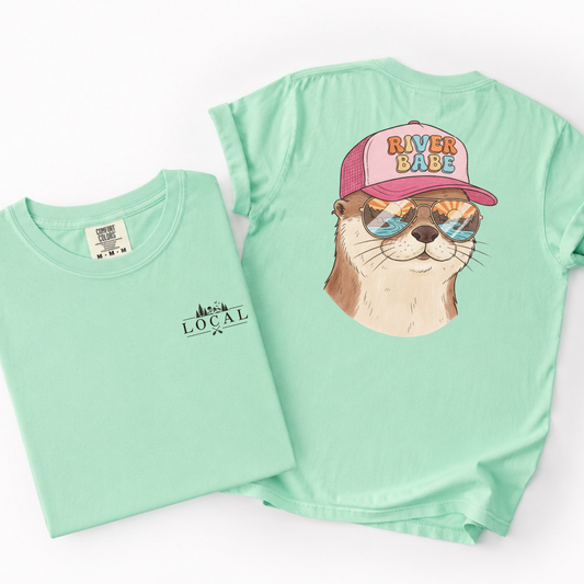 River Babe- Southern Lifestyle Otter Printed Women's Tee