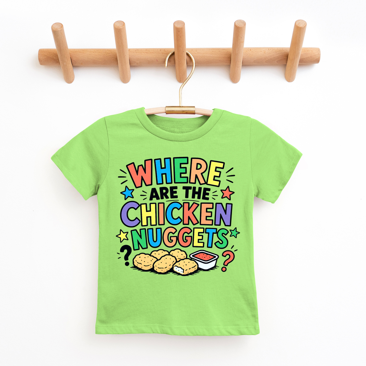 Where's The Chicken Nuggets- Funny Kids Tee