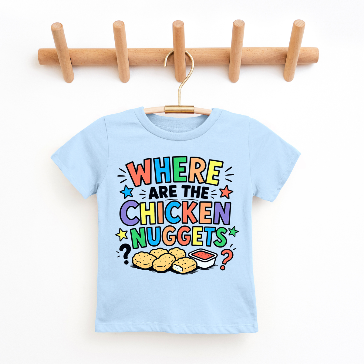 Where's The Chicken Nuggets- Funny Kids Tee
