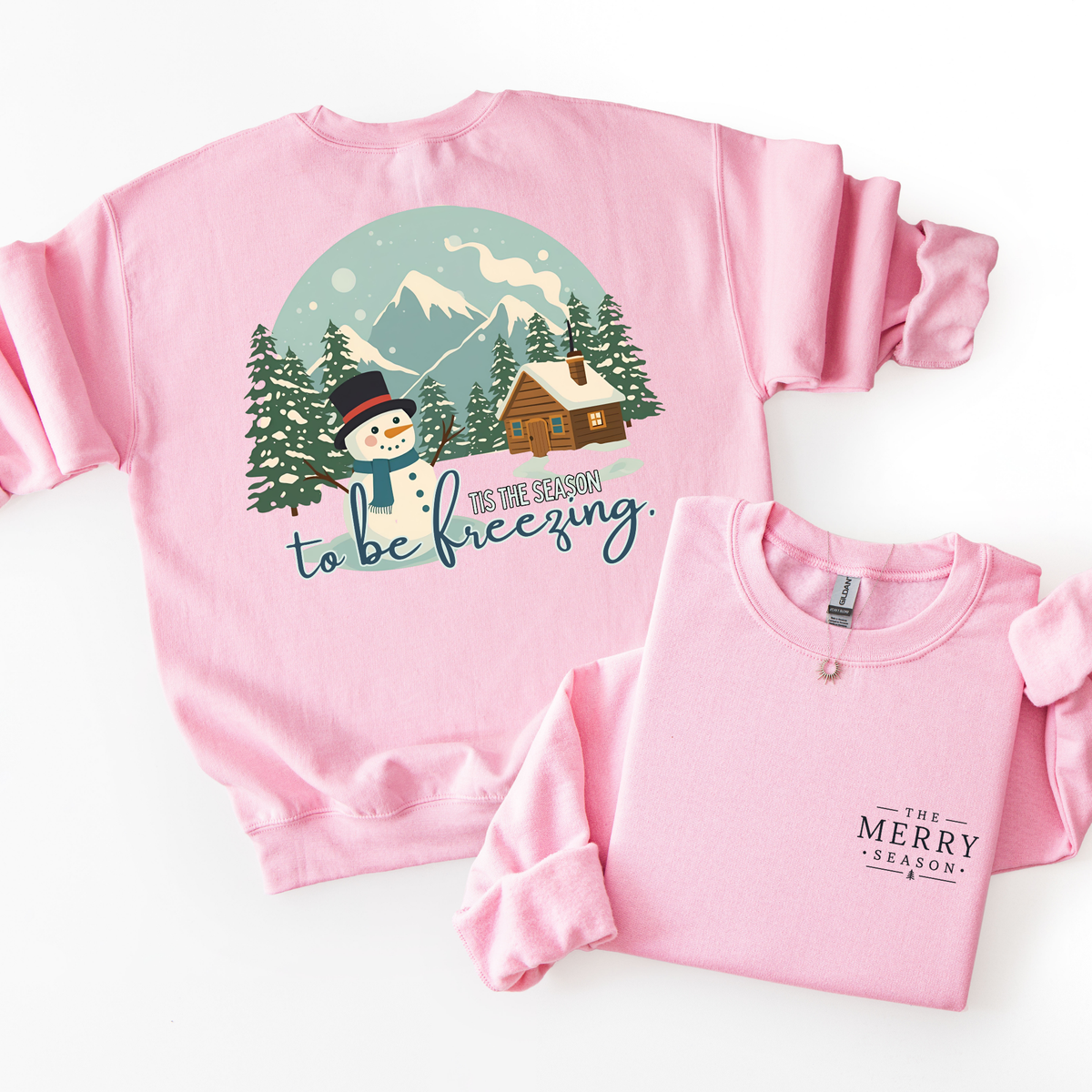 Tis The Season To Be Freezing- Snowman Sweatshirt
