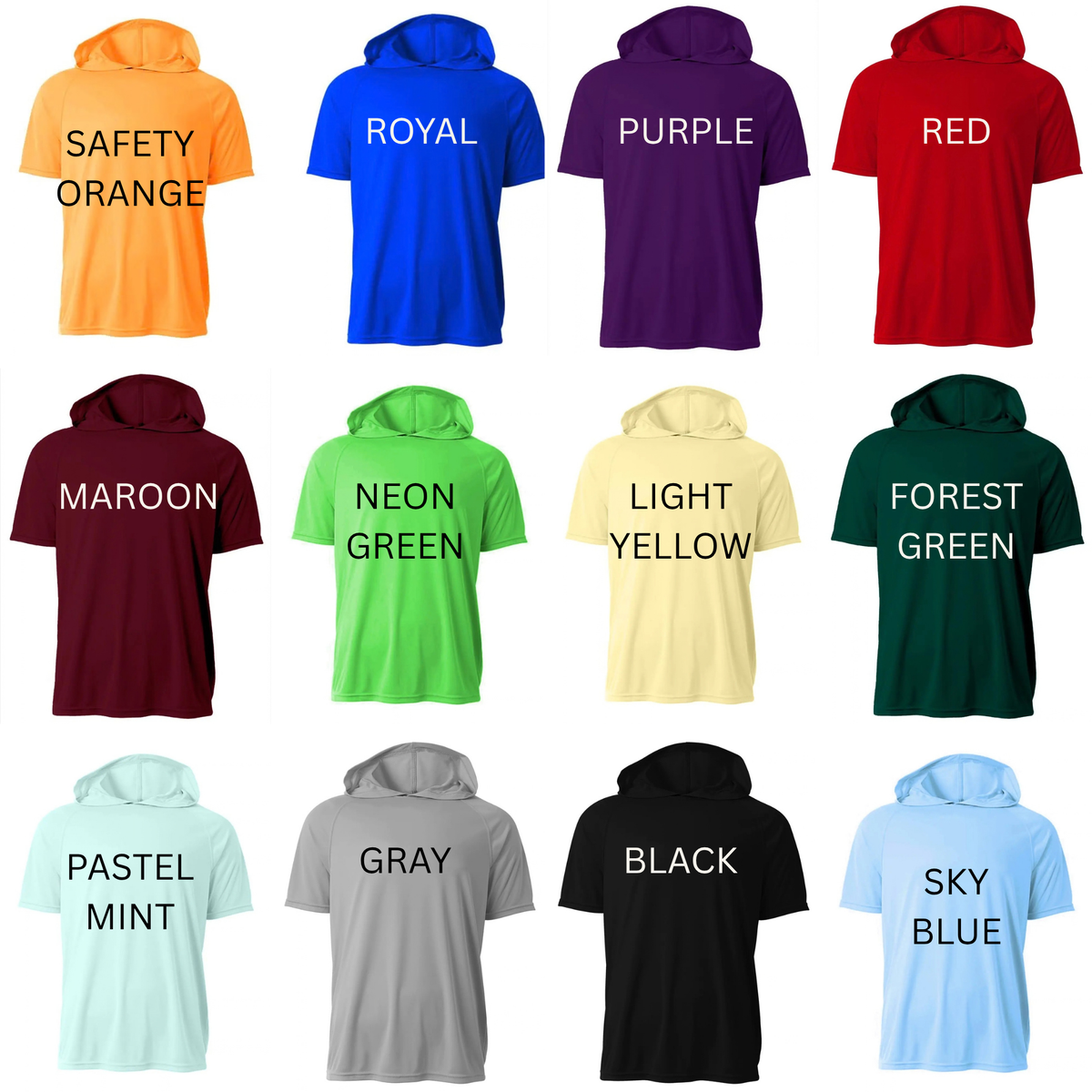 Hooded Performance Tee- Youth/Adult