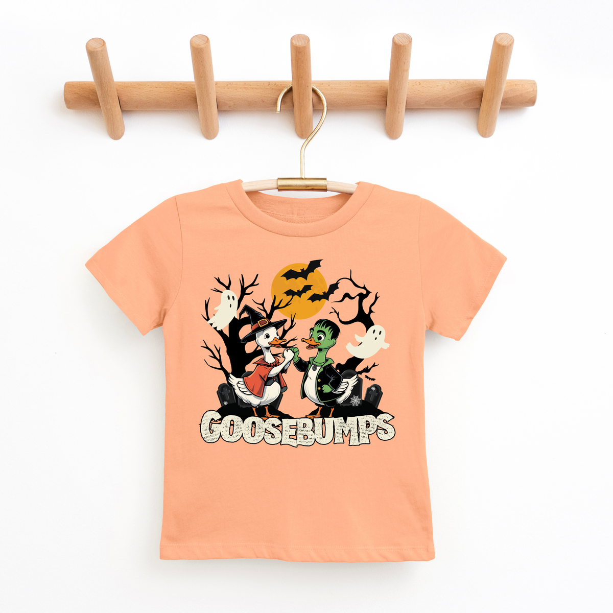 Goose Bumps- Trendy Girl Halloween Graphic Tshirt